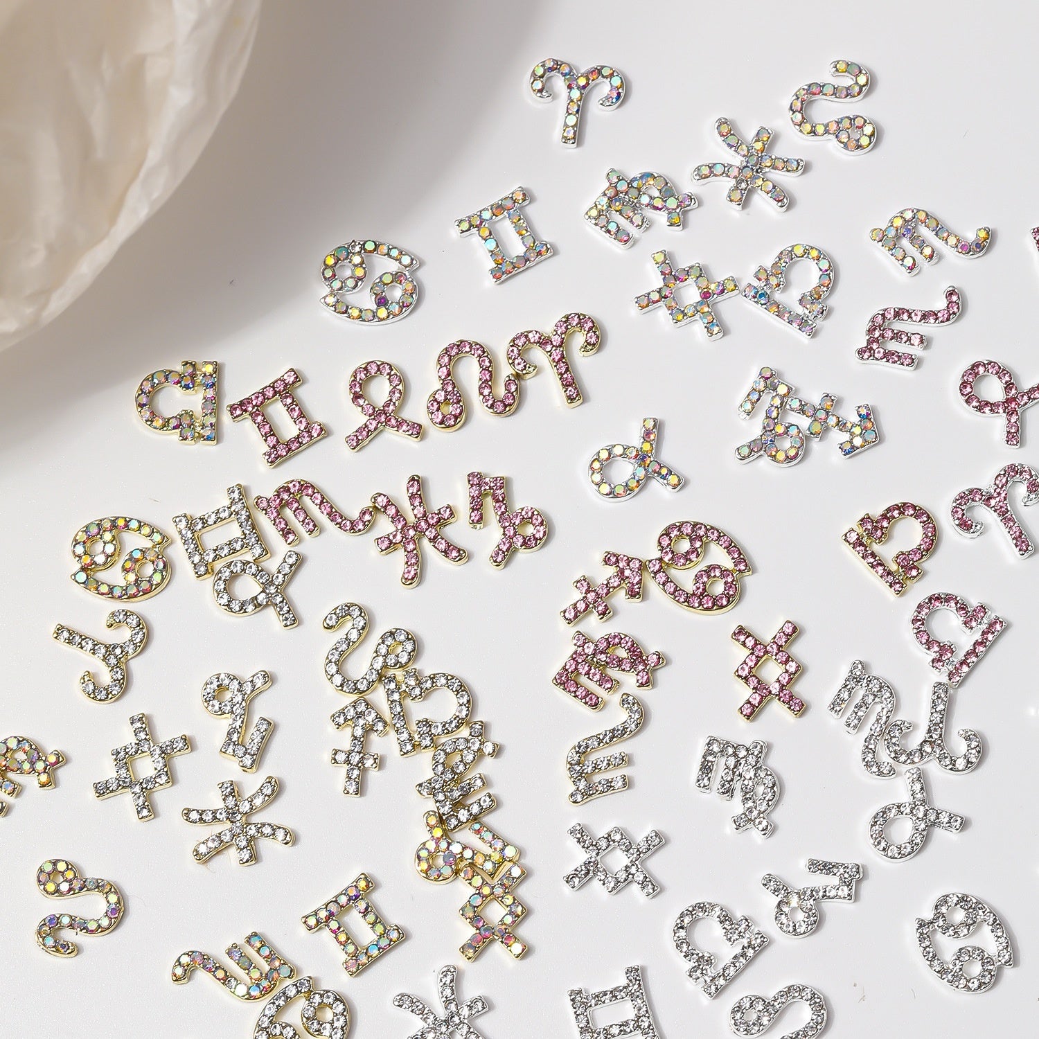 Zodiac Nail Charm Set | Gemstone Collection