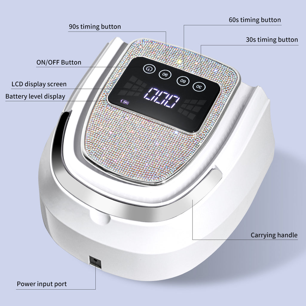 UV + LED Cordless Lamp | Crystal Collection